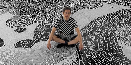 360 Drawing by Oscar Oiwa