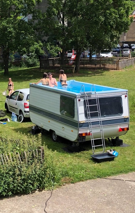 Camper Trailer Swimming Pool