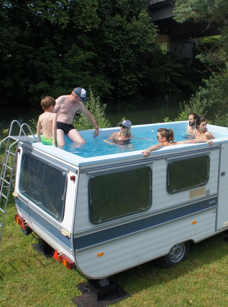 Swimming Pool on Wheels