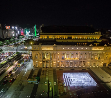 Plastic Waste Labyrinth in Buenos Aires