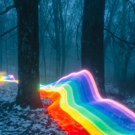 Long Exposure Rainbow Photography