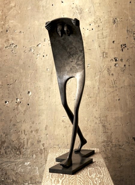 Twisted Bronze Sculptures