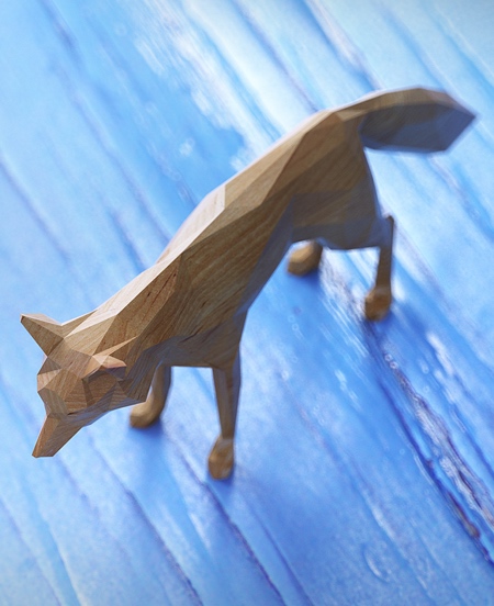 Lowpoly Wooden Animals