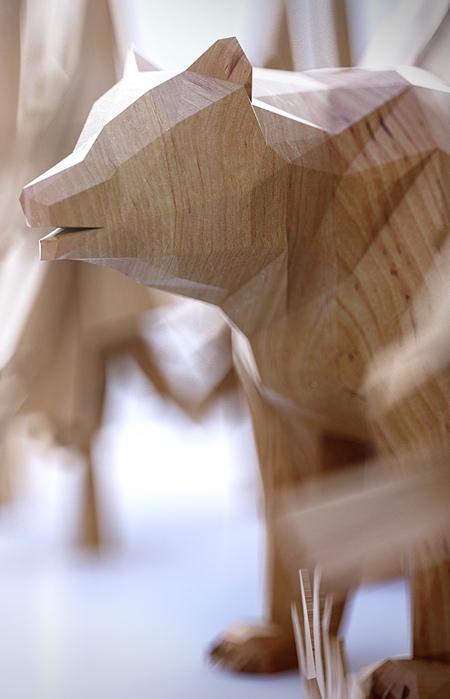 Polygon Wooden Animals