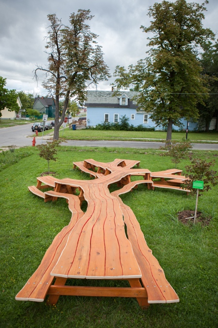 Tree Picnic Table