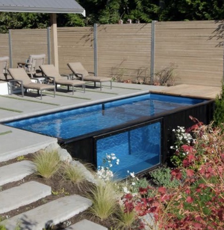 Shipping Container Swimming Pool