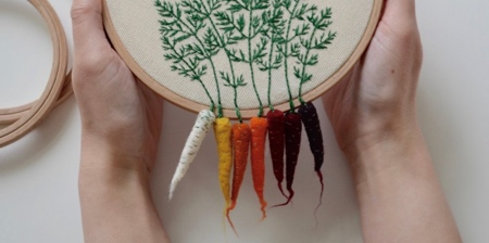 Embroidered Vegetables