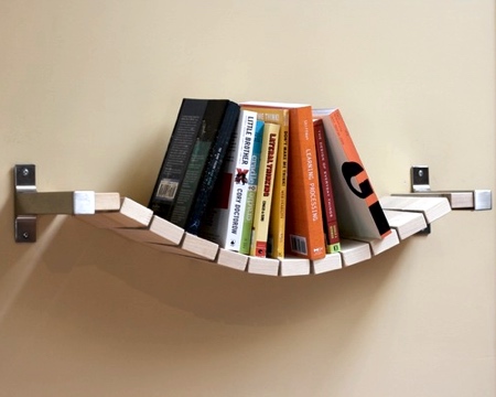 Rope Bridge Bookshelf