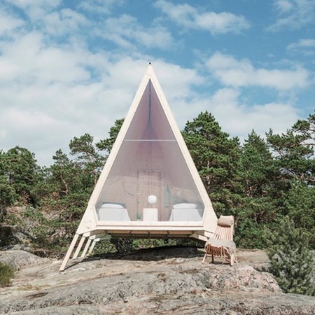 Triangle Cabin in Finland