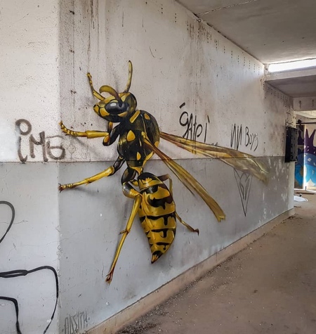 3D Bug Street Art