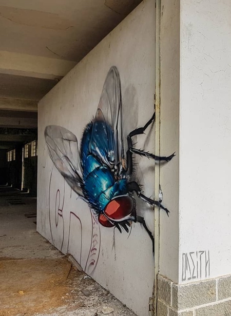 Odeith 3D Insects Street Art