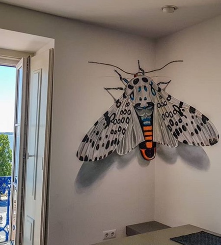 3D Butterfly Street Art