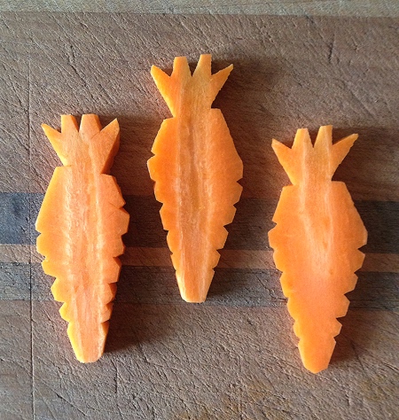 Halloween Carrot Carvings