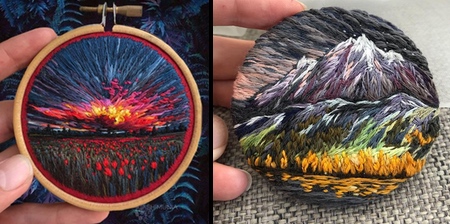 Embroidered Paintings