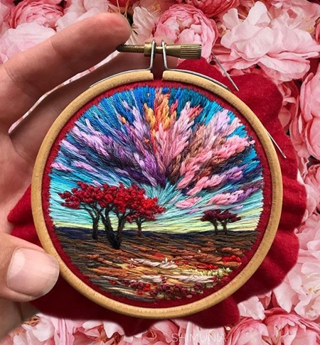 Embroidered Painting