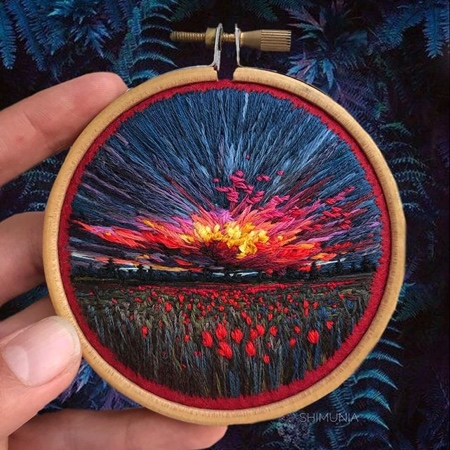 Painting with Needles and Thread: The Evocative Embroidery of Vera Shimunia