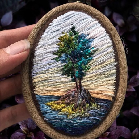 Painting with Needles and Thread: The Evocative Embroidery of Vera Shimunia