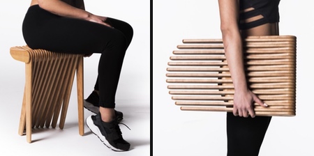 Wooden Folding Stool