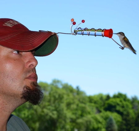 Bird Feeder Hat