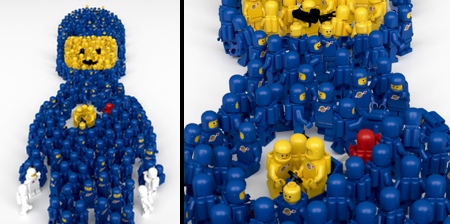 Giant LEGO Spaceman