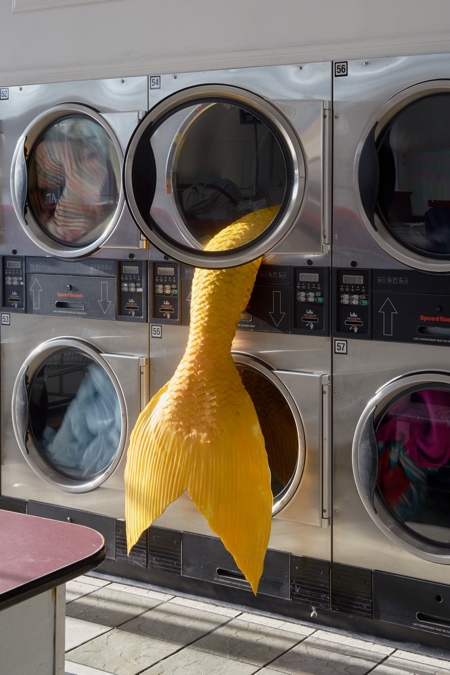 Mermaid in LA Laundromat