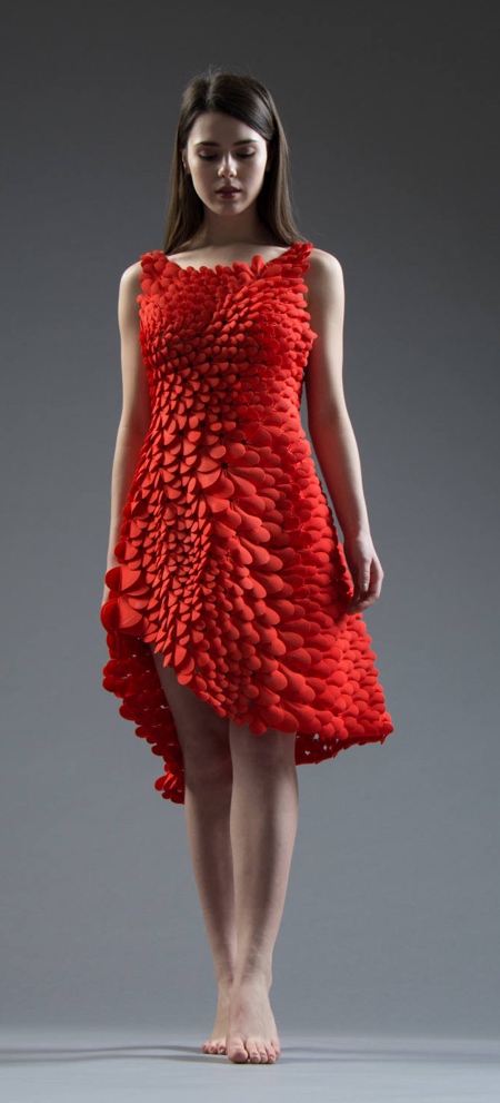 Red Petals Dress