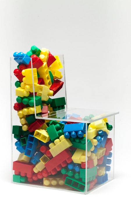 Plexiglass Storage Chair