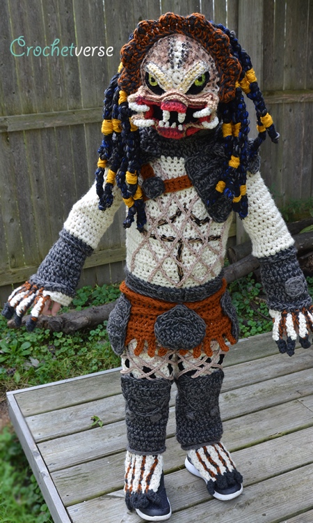 Crocheted Predator Halloween Costume