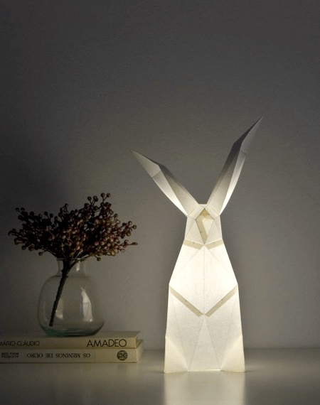 White Rabbit Paper Lamp