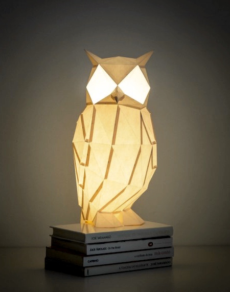 Night Owl Paper Lamp