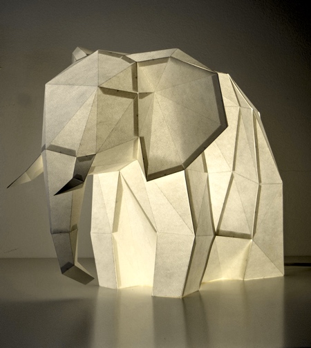 Elephant Paper Lamp