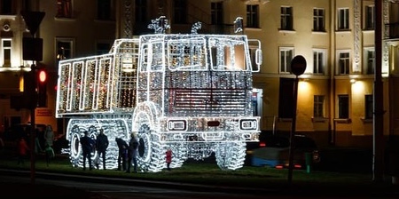 Christmas MAZ Truck