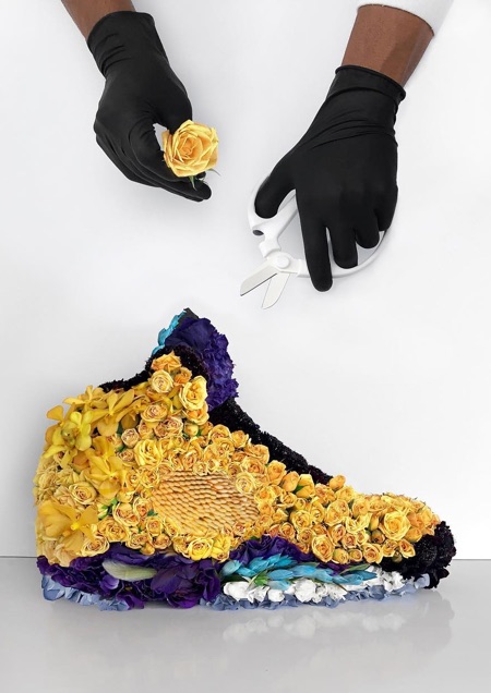 Shoes Made of Flowers