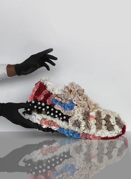 Shoe Made of Flowers