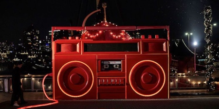 Giant Boombox in New York