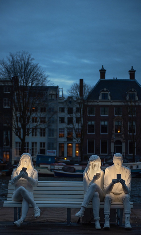 Modern Statues in Amsterdam