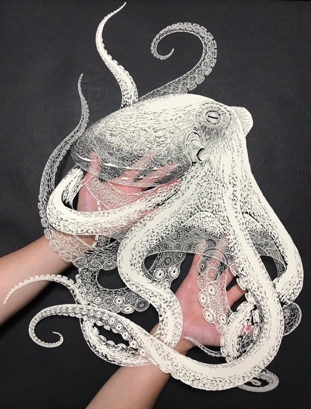 Octopus Paper Cutout