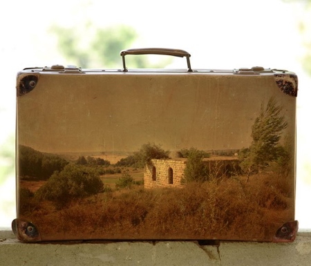 Paintings on Suitcases