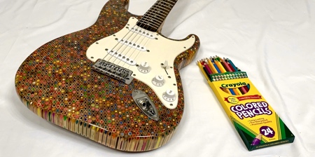 Guitar Made of Pencils