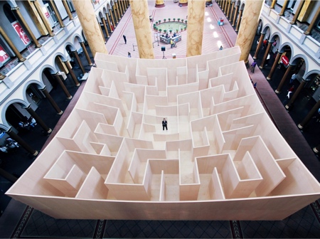 Giant Plywood Maze