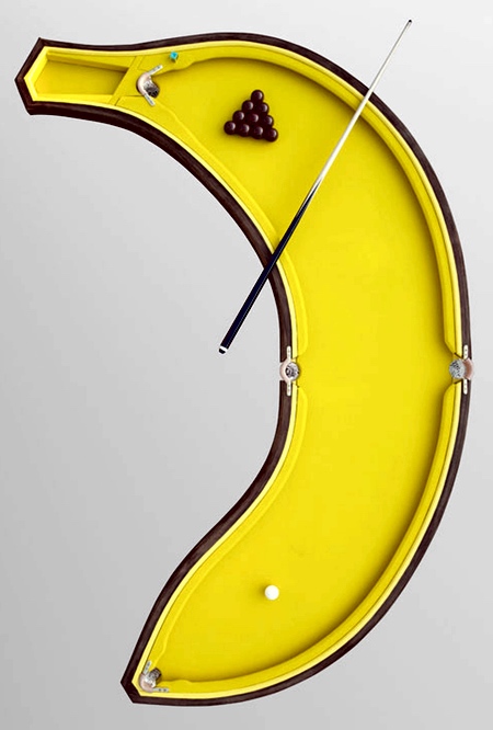 Banana Shaped Pool Table