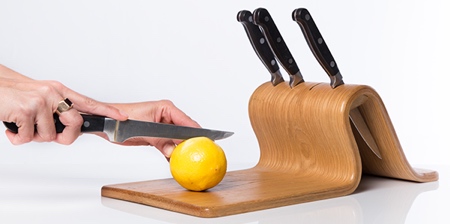 Knife Block Cutting Board