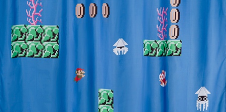 Super Mario Shower Curtain