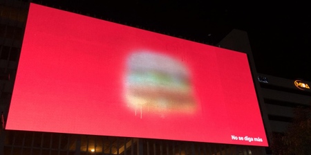 Blurred McDonalds Billboards