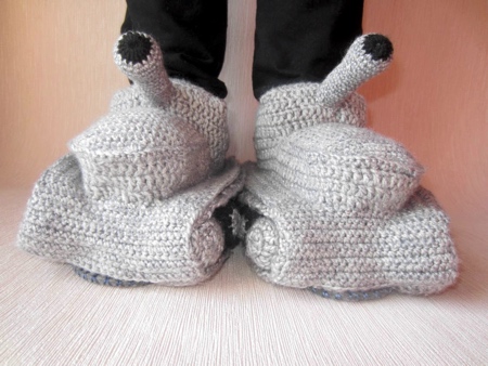 Crochet Tank Slippers