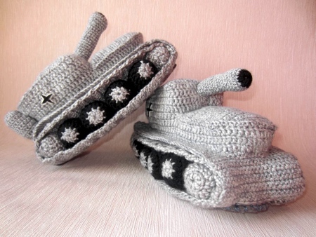 Knitted Tank Slippers