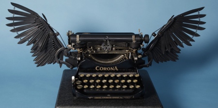 Typewriter with Wings