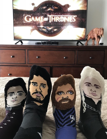 Game of Thrones Watch Party Socks