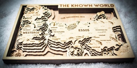 Game of Thrones 3D Wood Maps