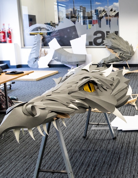 Dragon Made of Paper